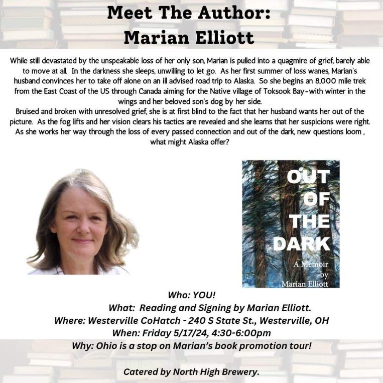 Book Signing and Author Talk: Out of the Dark by Marian Elliott! 