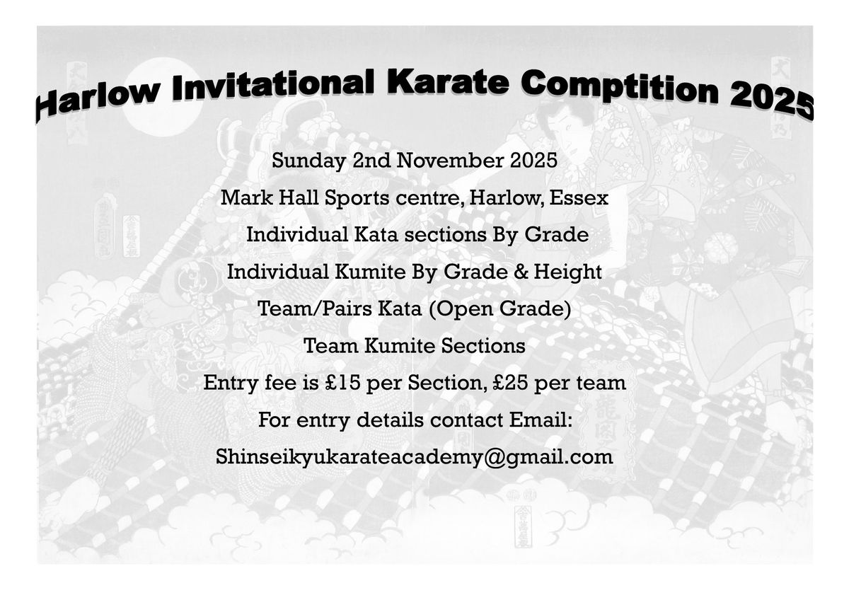 Harlow Invitational Karate Competition