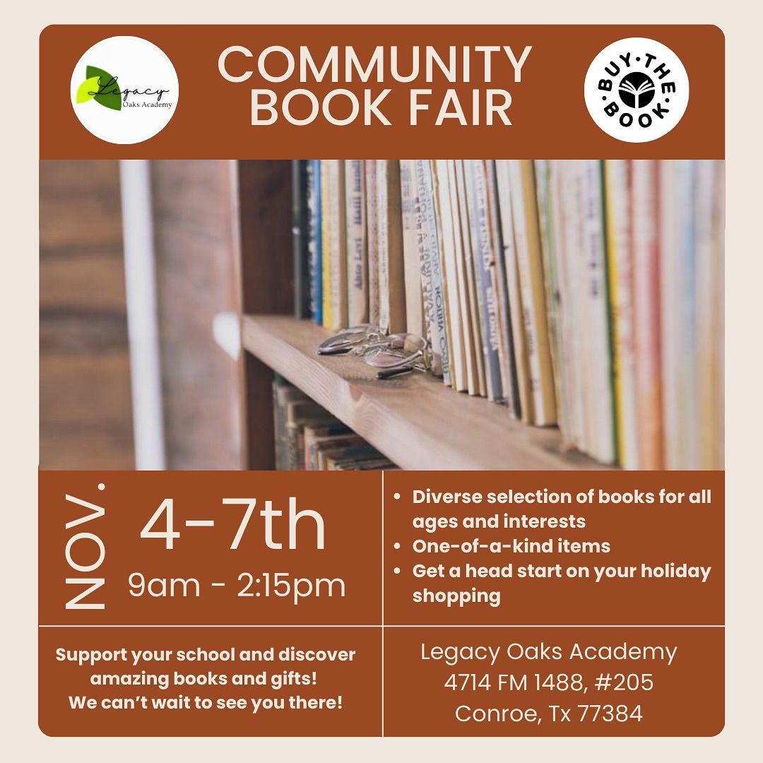 Community Book Fair at Legacy Oaks Academy 