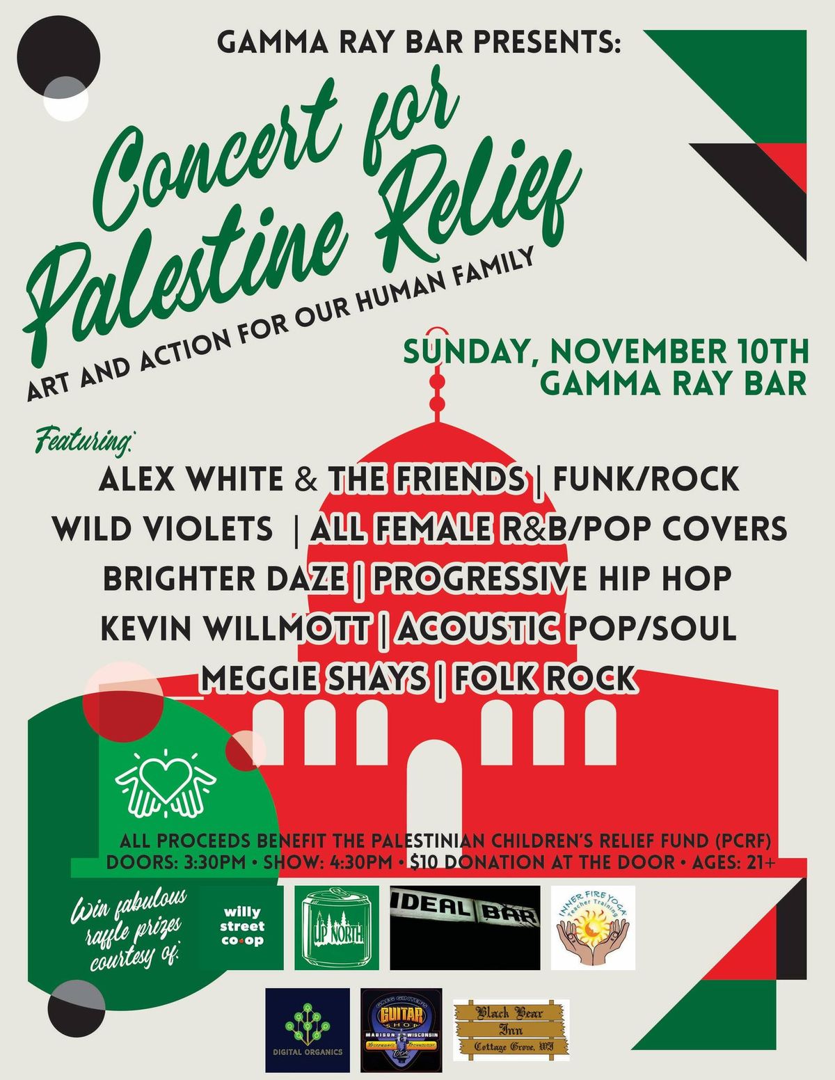 Concert for Palestine Relief: Art & Action for Our Human Family 