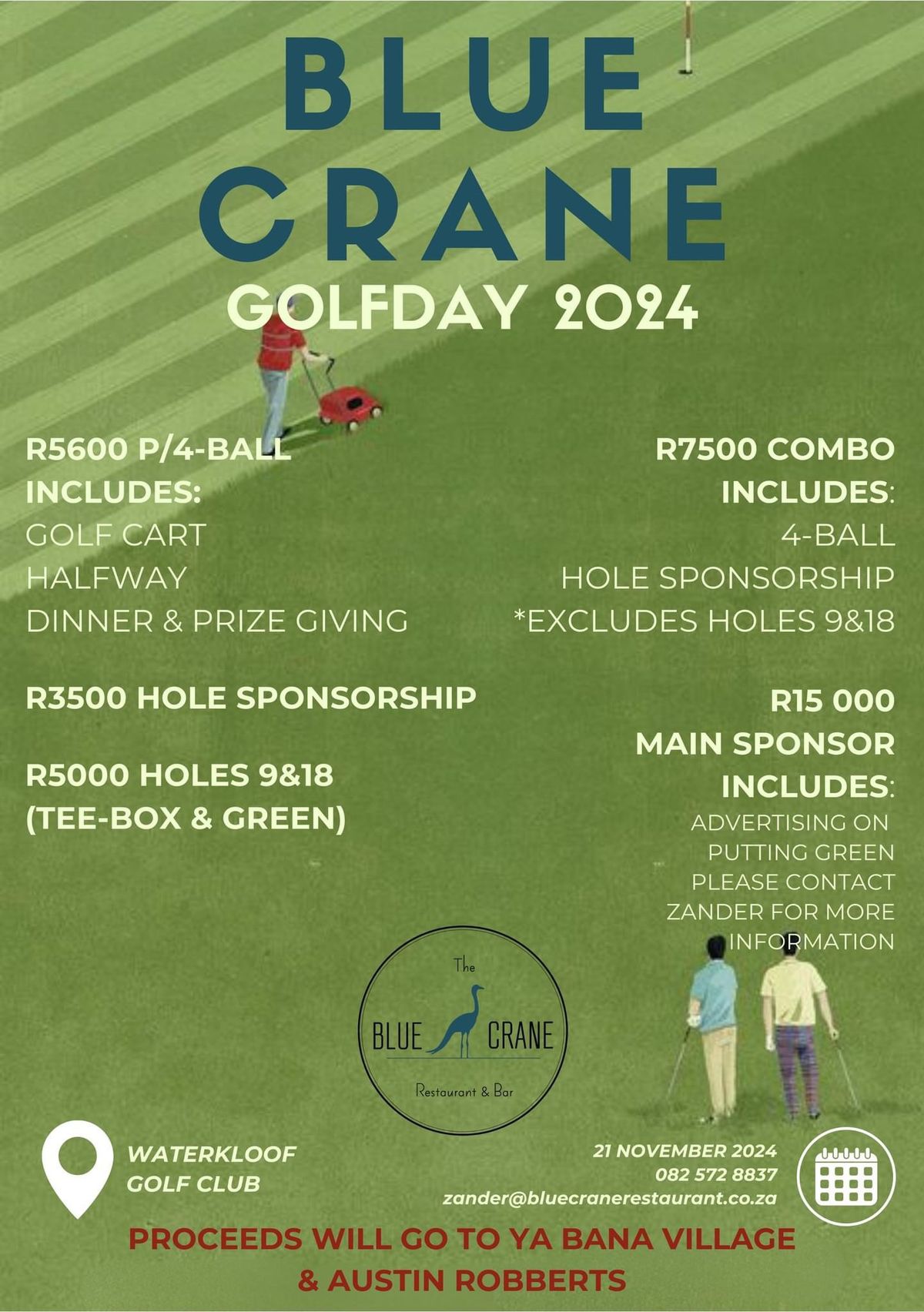 Blue Crane Restaurant & Bar Golf Day 