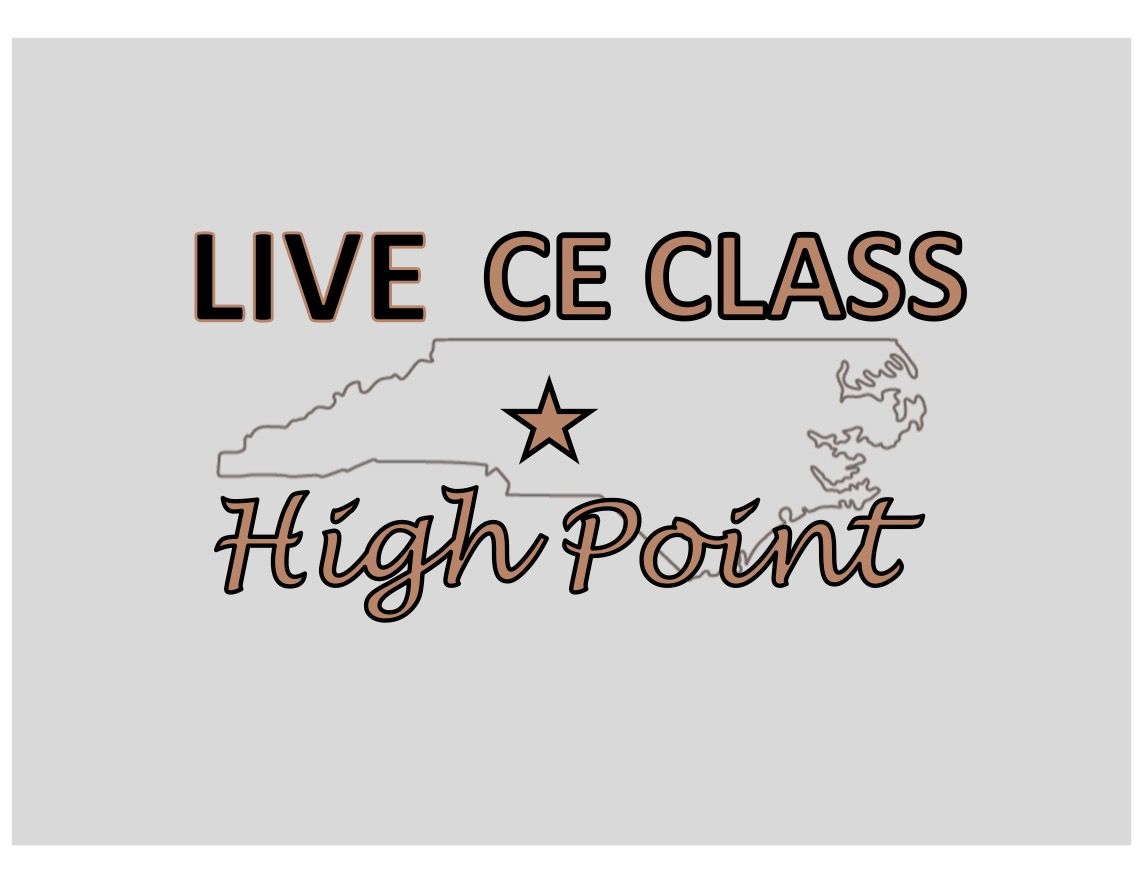LIVE CE Class - High Point, NC