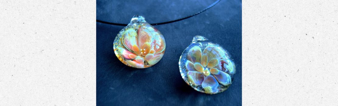 Glass Flower Pendants - September 22