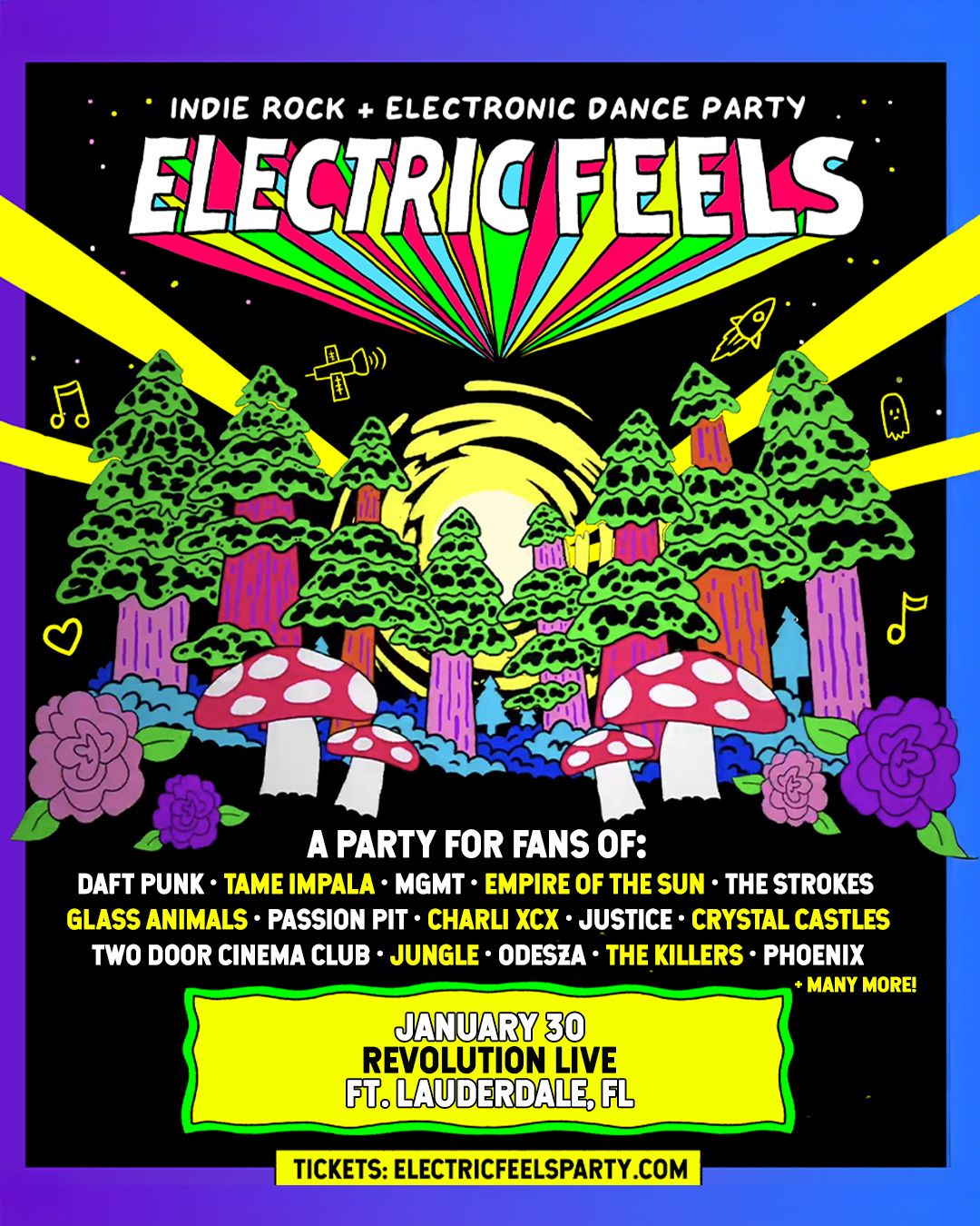 Electric Feels: Indie Rock & Electronic Dance Party