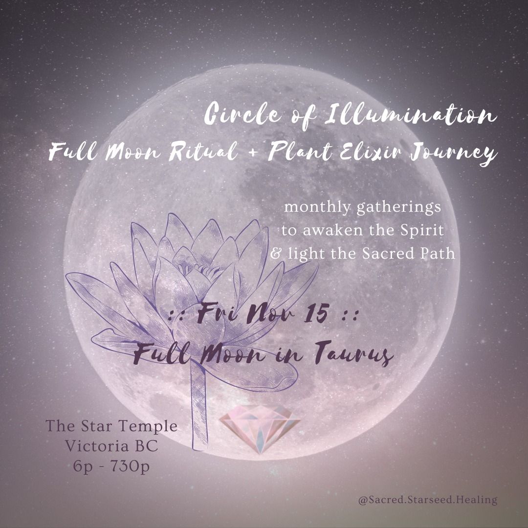 November Circle of Illumination ~ Full Moon Ritual + Plant Elixir Journey