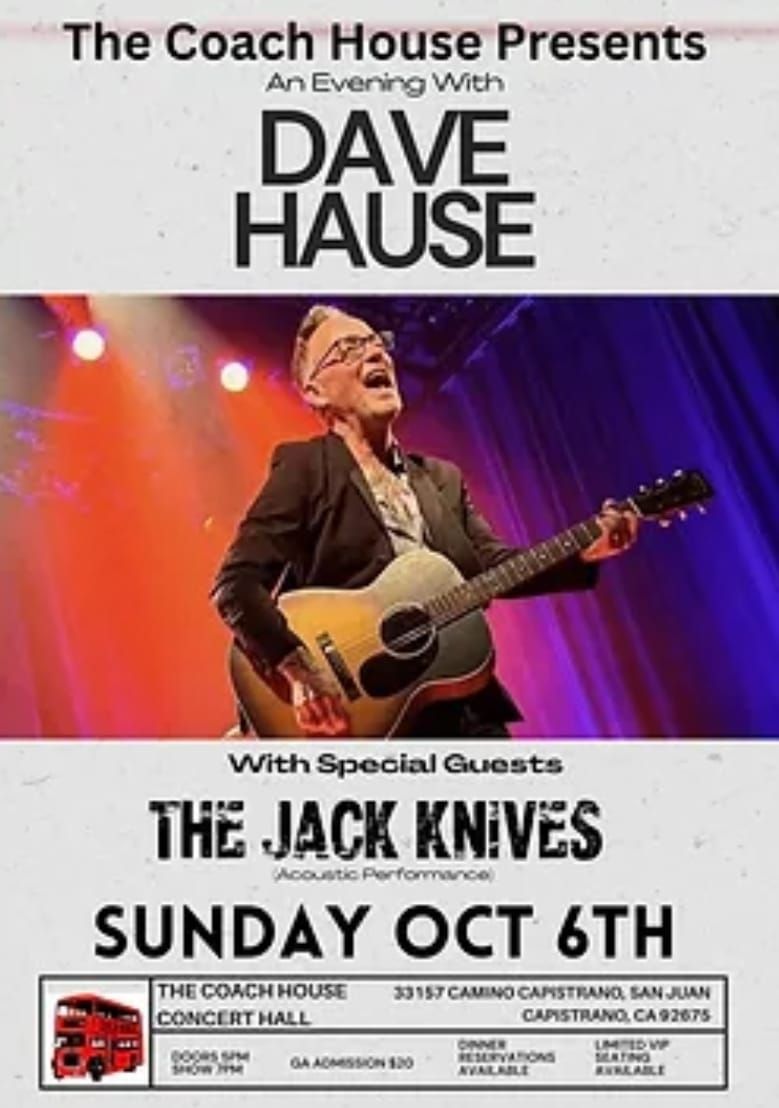 Dave Hause w\/ The Jack Knives (Acoustic Show)