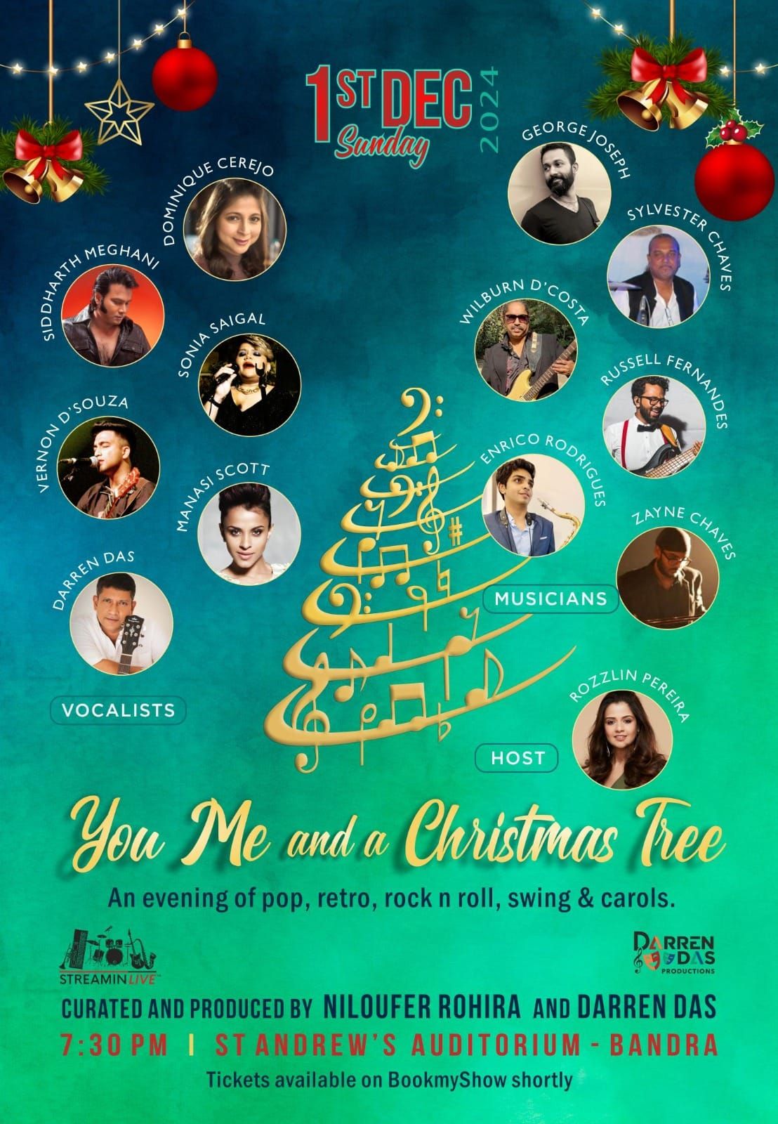 You  Me and a Christmas tree at St. Andrews Auditorium