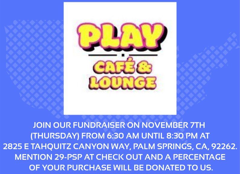 Play Cafe & Lounge fundraiser to help active military & their loved ones