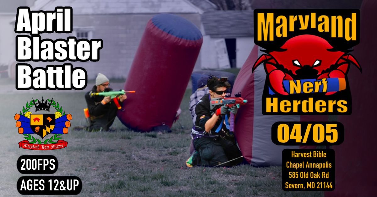 Maryland Nerf Herders 2025 April Blaster Battle!