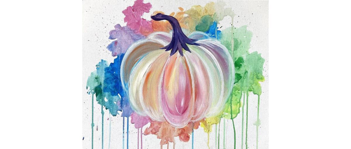 Colorful Pumpkin | Cookies and Canvas | $25