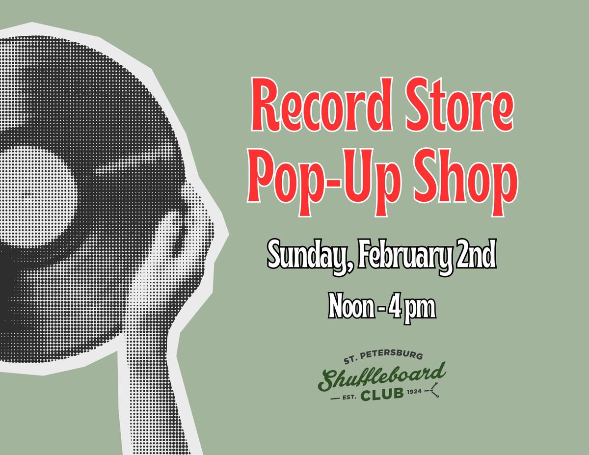 Record Store Pop Up Shop