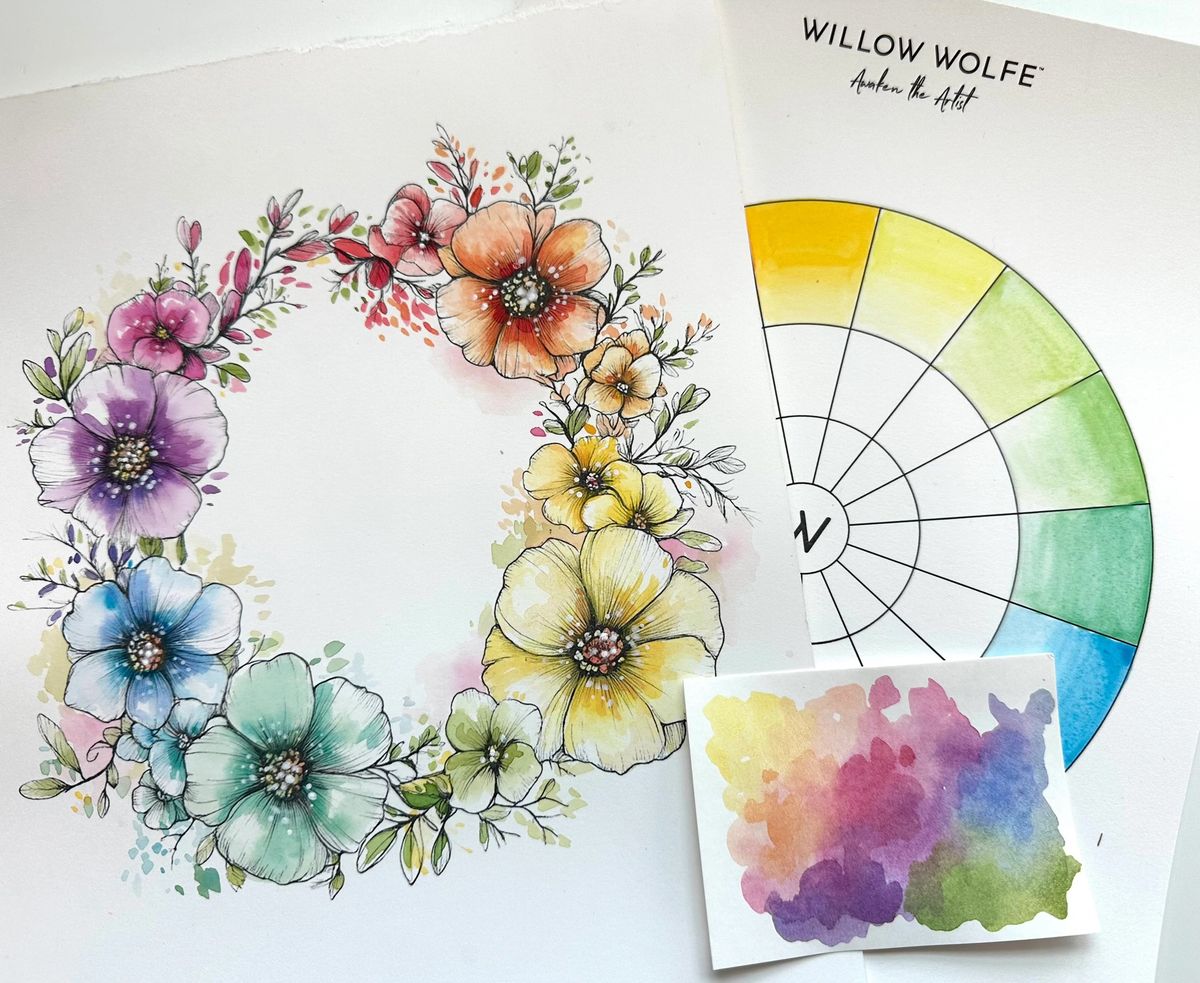 Colour Theory in Bloom with Willow Wolfe Painting with a Split Primary Palette