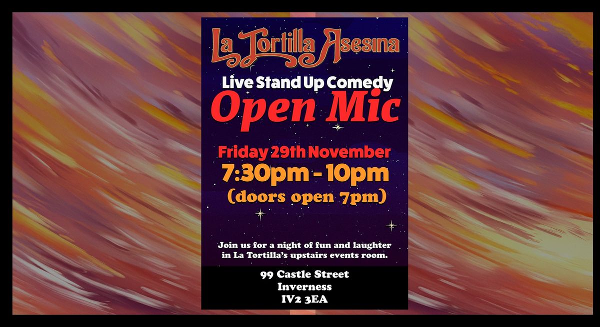 La Tortilla Open Mic - 29 November