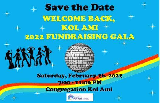 SAVE THE DATE for Kol AMi's Annual Gala 2022