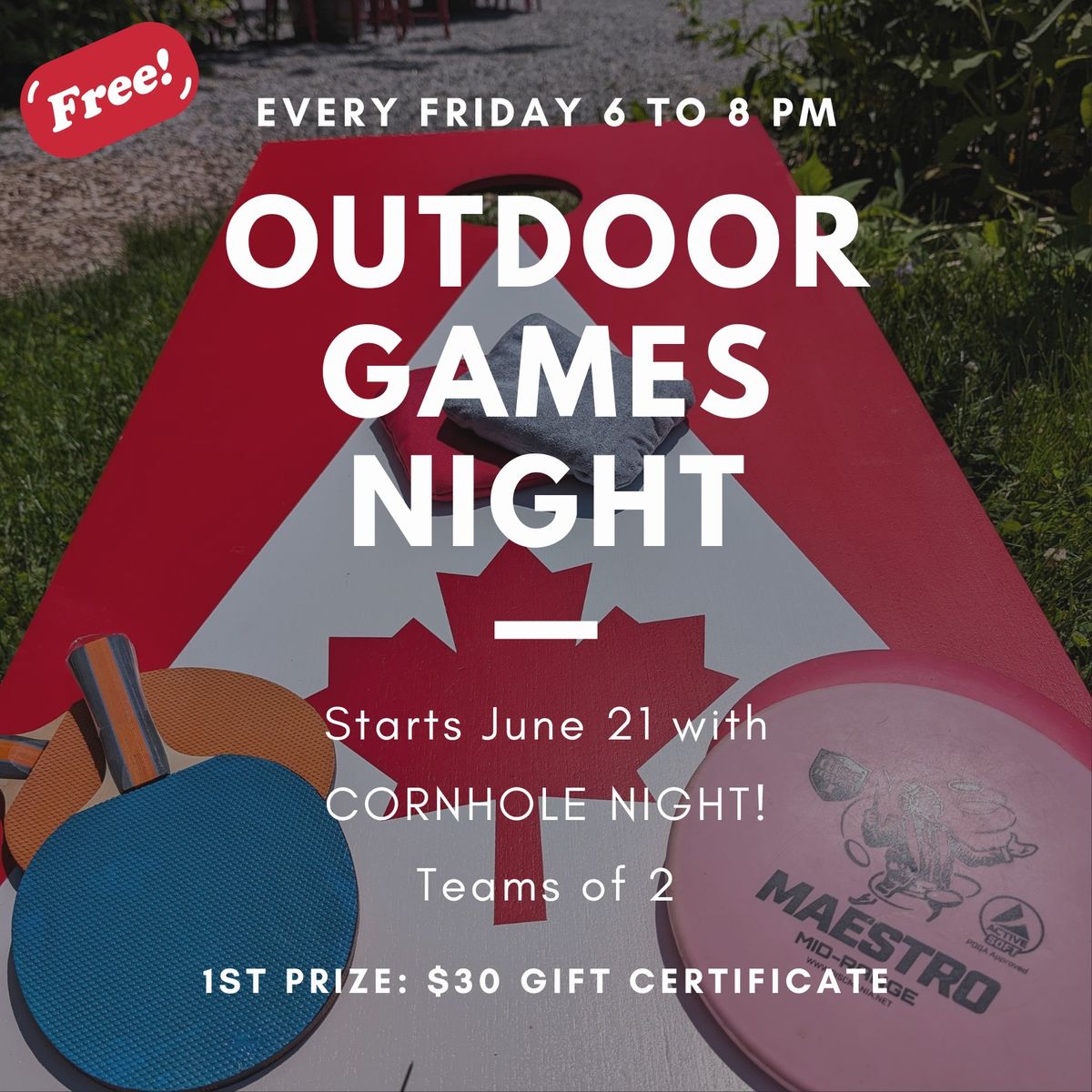 Outdoor Games Night - Every Friday (starting June 21)