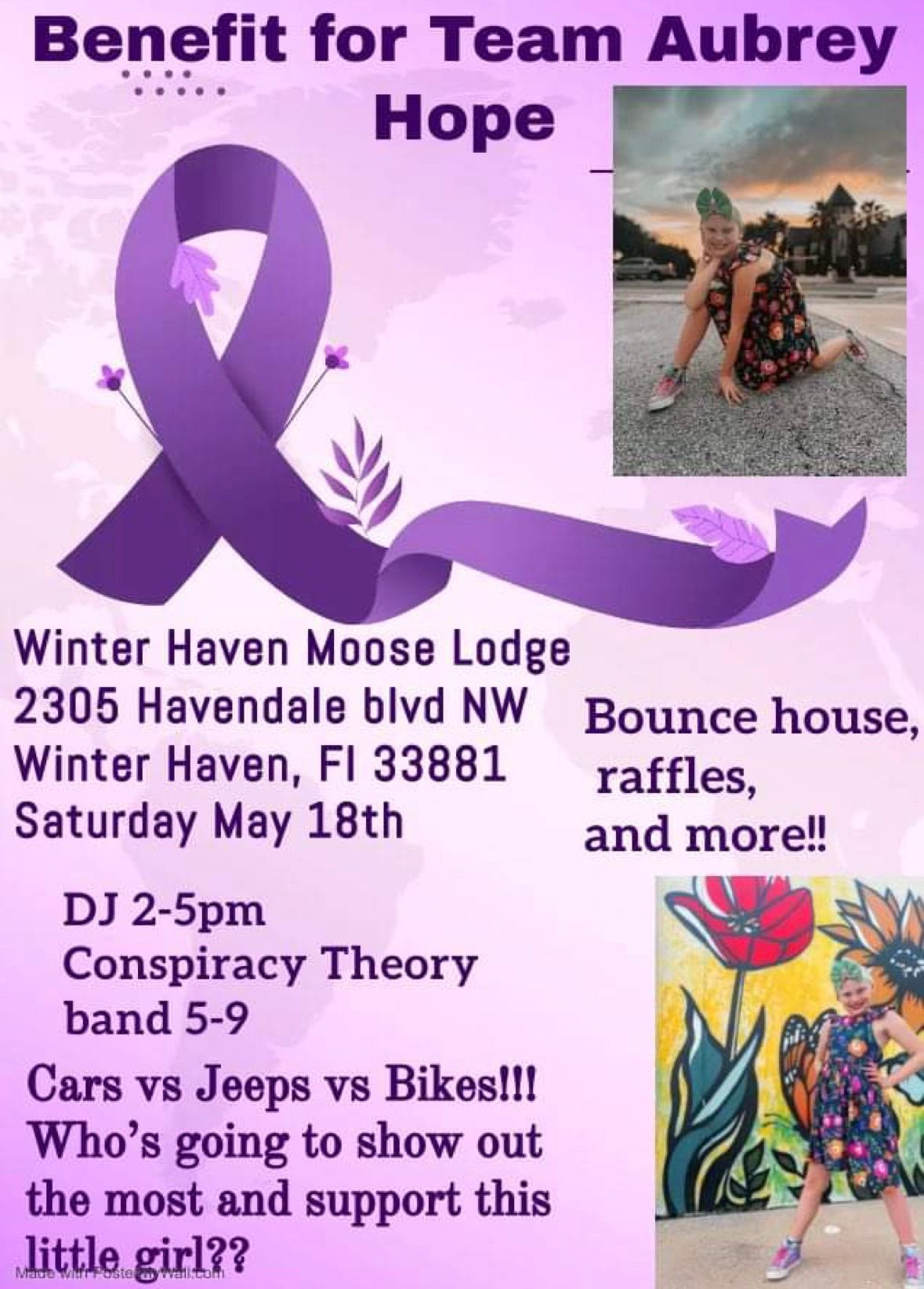Benefit For Team Aubrey Hope at The Winter Haven Moose