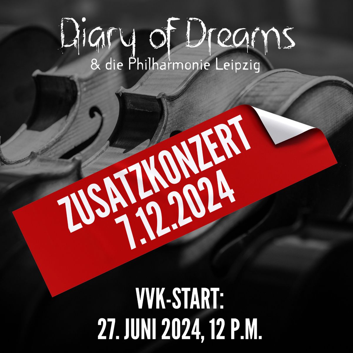 ZUSATZSHOW - DIARY OF DREAMS & die Philharmonie Leipzig