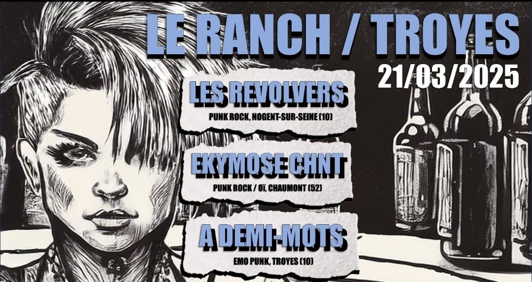 Du Punk \u00e0 Troyes !!! 5 ans des Revolvers + Reformation Ekymose + les Troyens A Demi-Mots