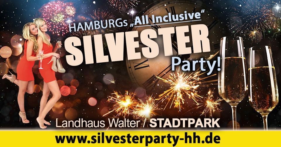 Hamburgs "all inclusive" Silvesterparty | 3 Floors + XXL Lounge | Landhaus Walter Stadtpark
