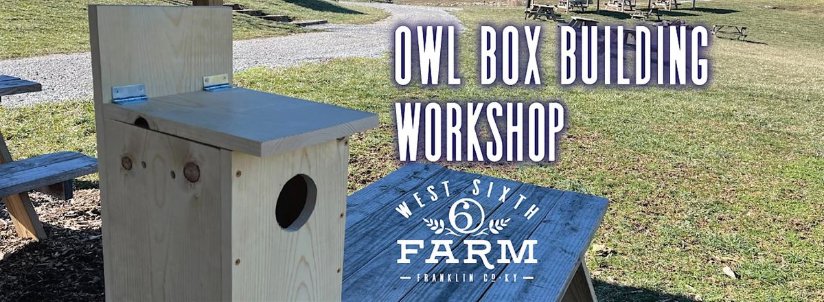 Owl Box Building Workshop at West Sixth Farm