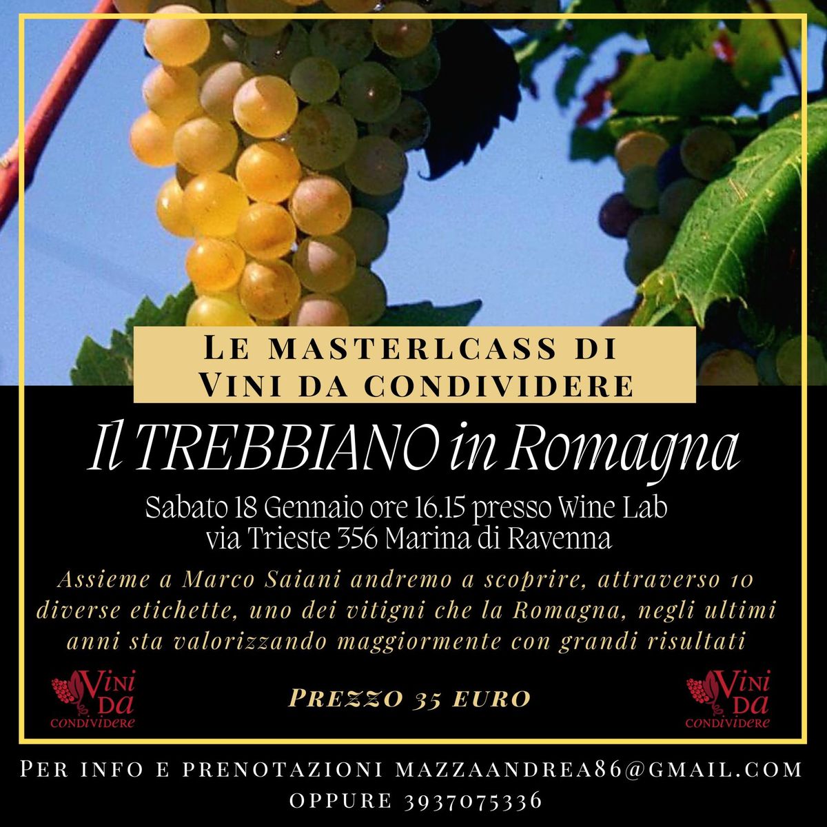 "Il Trebbiano in Romagna" con Marco Saiani