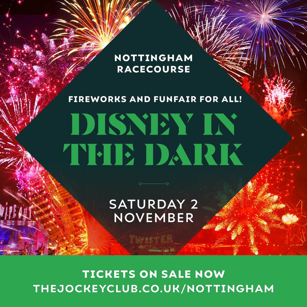 Disney in the Dark Firework Display by Nottingham Racecourse 