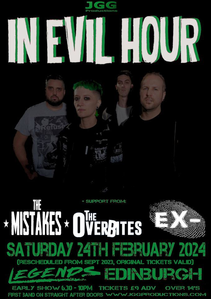 In Evil Hour + The Mistakes, The Overbites, EX-