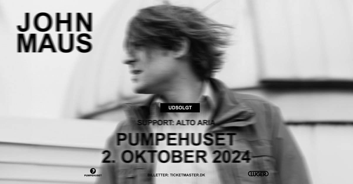 John Maus (US) - Pumpehuset (Support: Alto Aria) - UDSOLGT