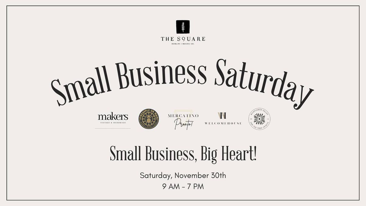 Small Business Saturday