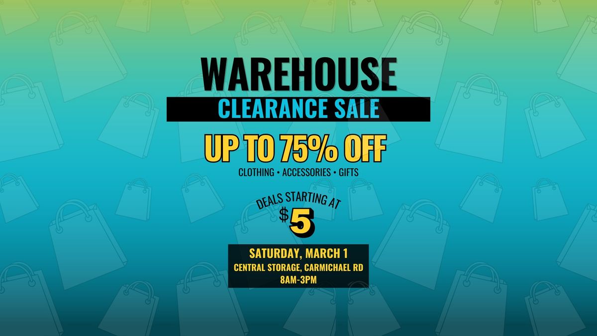 Warehouse Clearance Sale: Items Starting at $5!