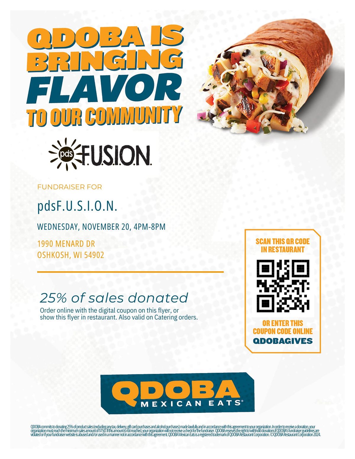 Qdoba Dine & Donate Event