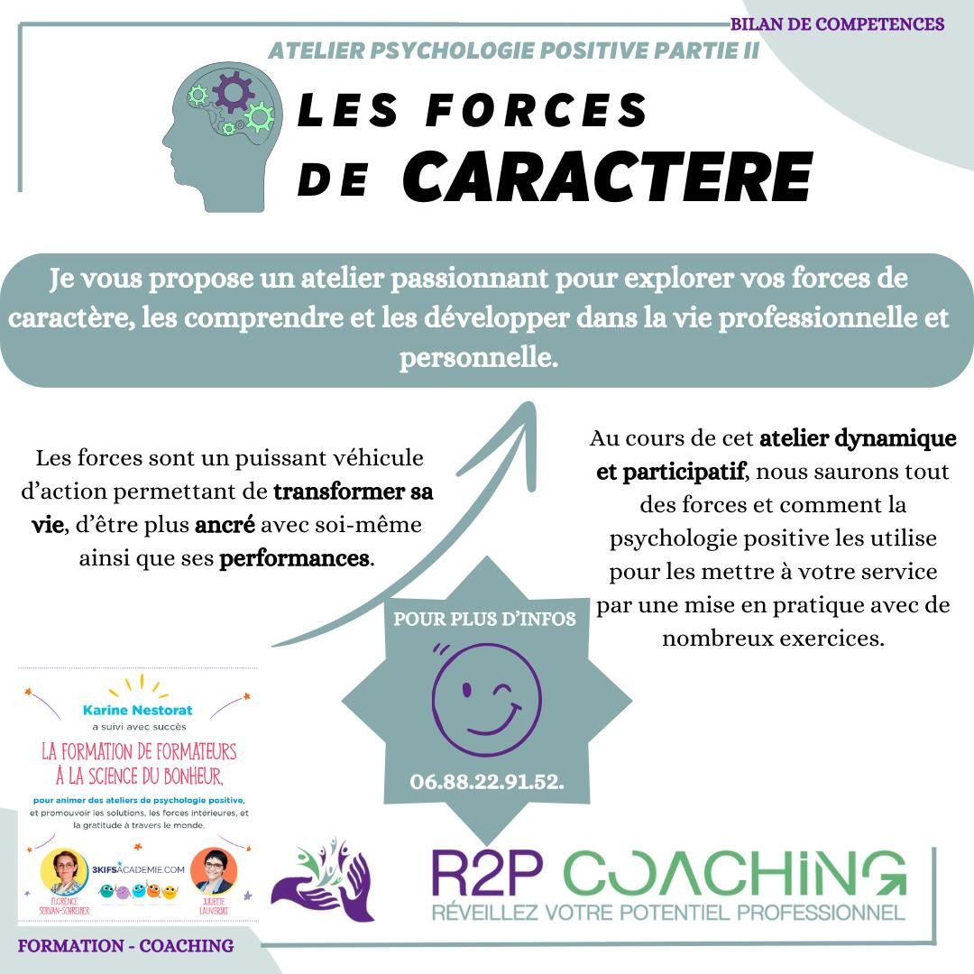 Atelier de psychologie positive : les forces de caract\u00e8res