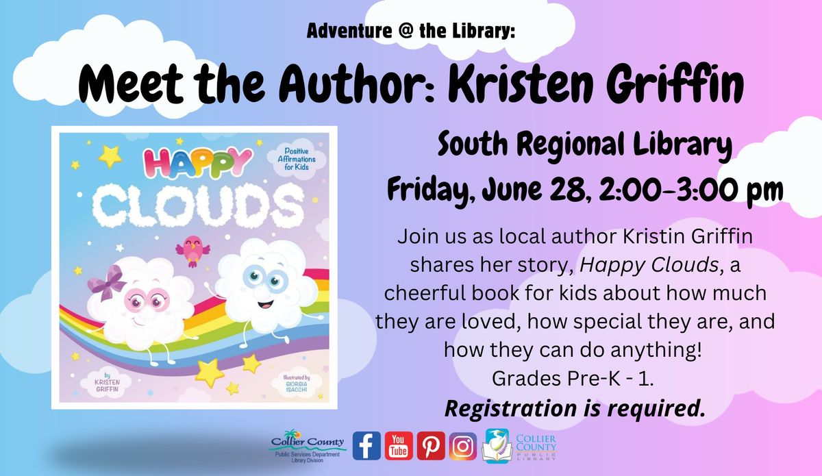 Meet the Author:  Kristen Griffin - at South Regional Library