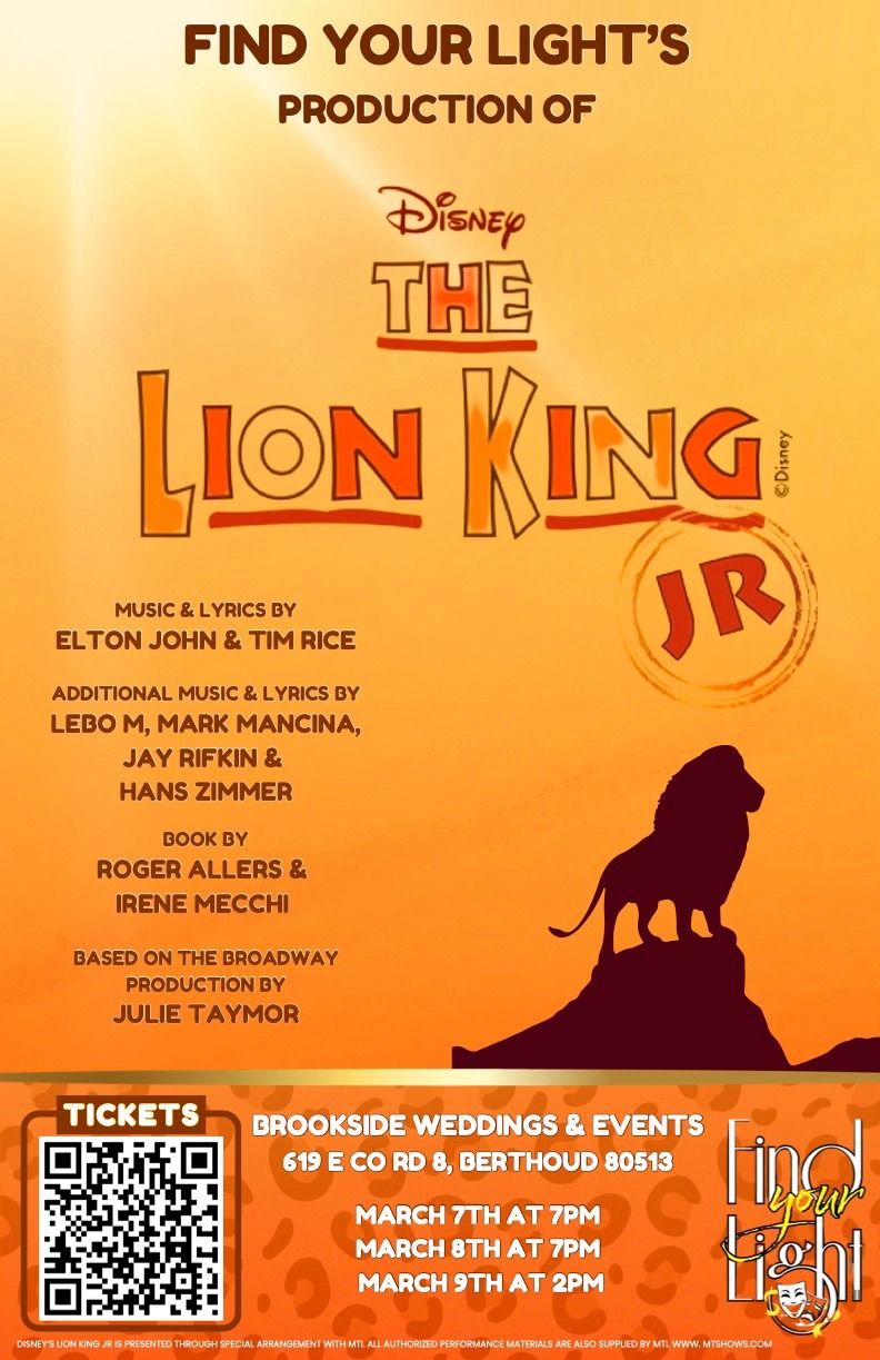 The Lion King Jr Presented by Find Your Light