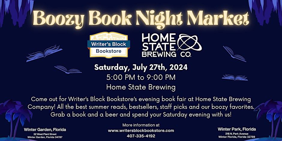 Boozy Book Fair Night Market \ud83d\udcda\ud83d\udcab
