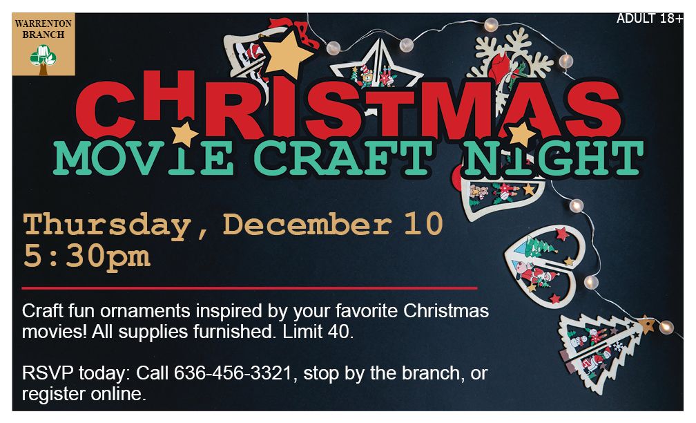 Christmas Movie Craft Night