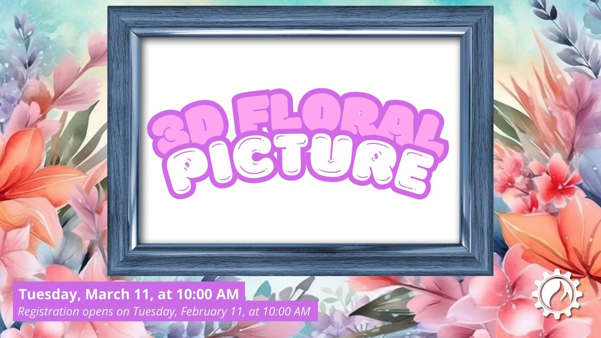 Forging Creativity: 3D Floral Picture