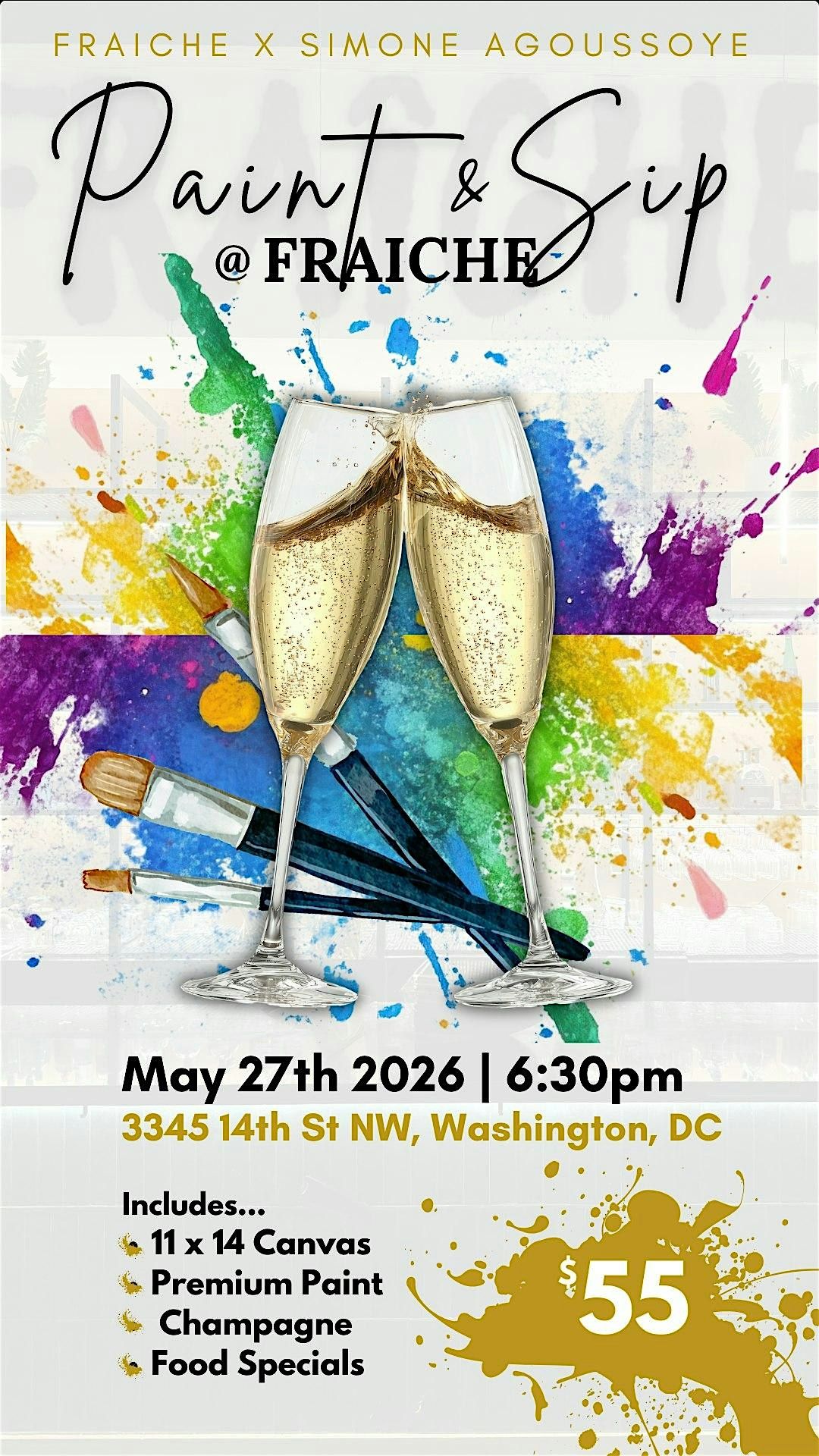 Paint and Sip Happy Hour at Fraiche