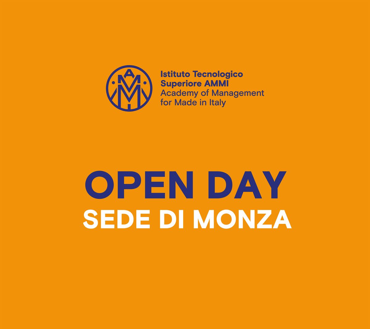 FONDAZIONE ITS AMMI - OPEN DAY 2026-27 (MONZA)