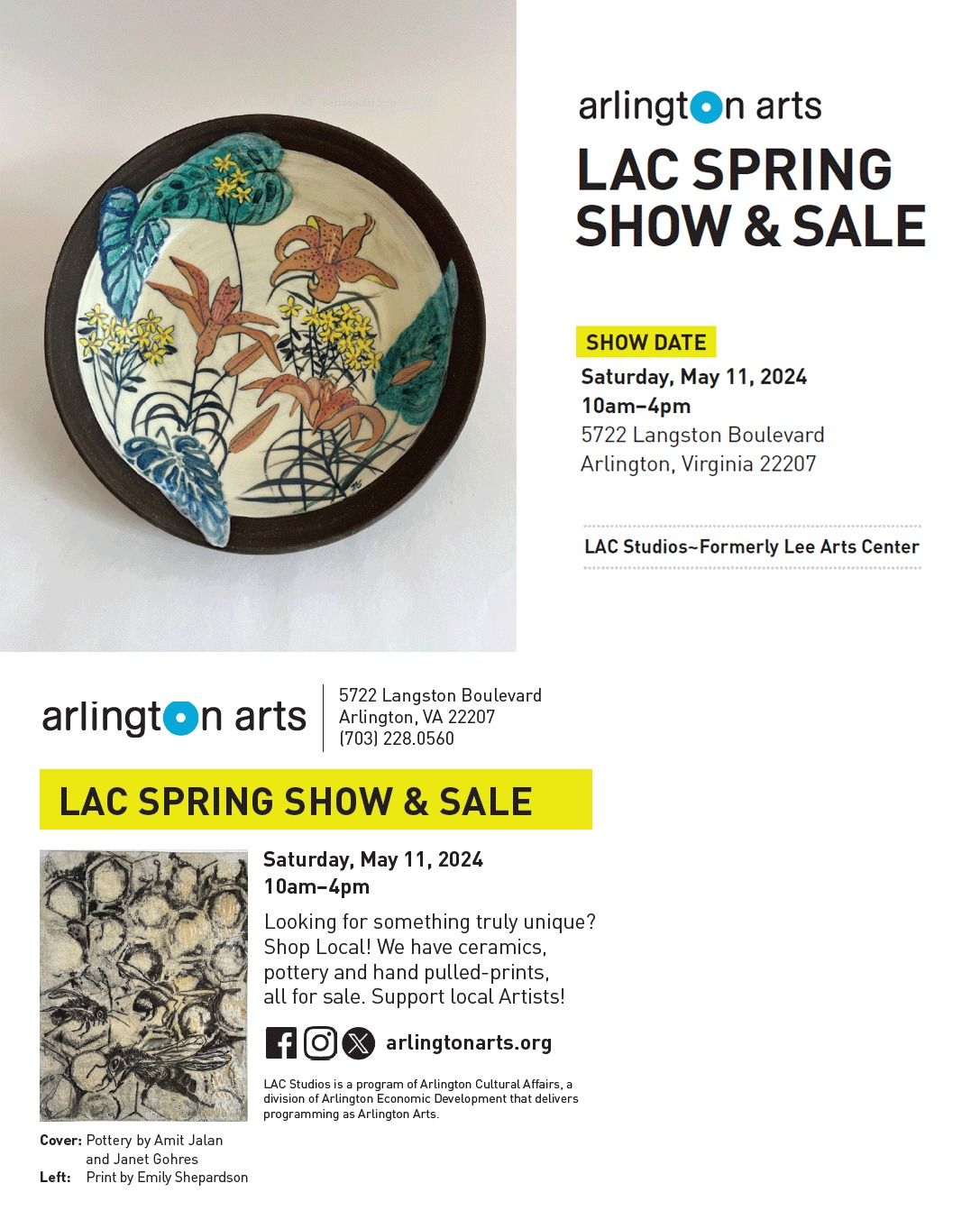 LAC Studios' (formerly Lee Art Center) Spring Show & Sale
