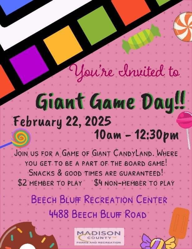 Giant CandyLand Game Day