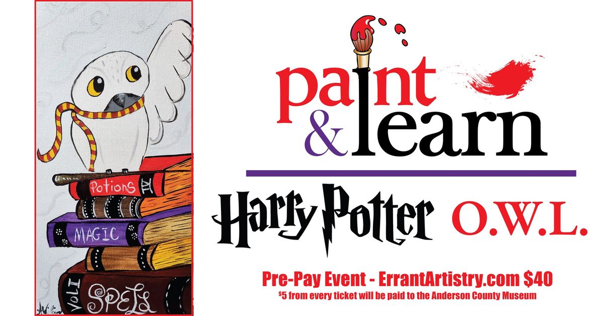 Paint & Learn: Harry Potter Owl & Trivia