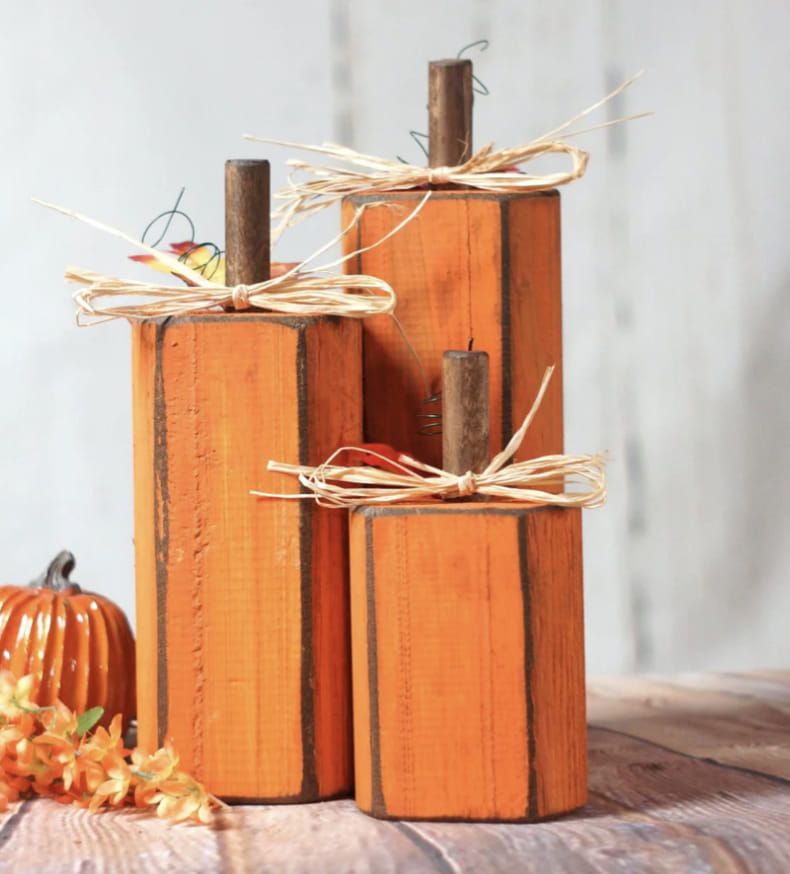 Amery Community Ed - Wooden Pumpkin TRIO Tabletop Decor - October 1st (6:30pm-8:30pm)