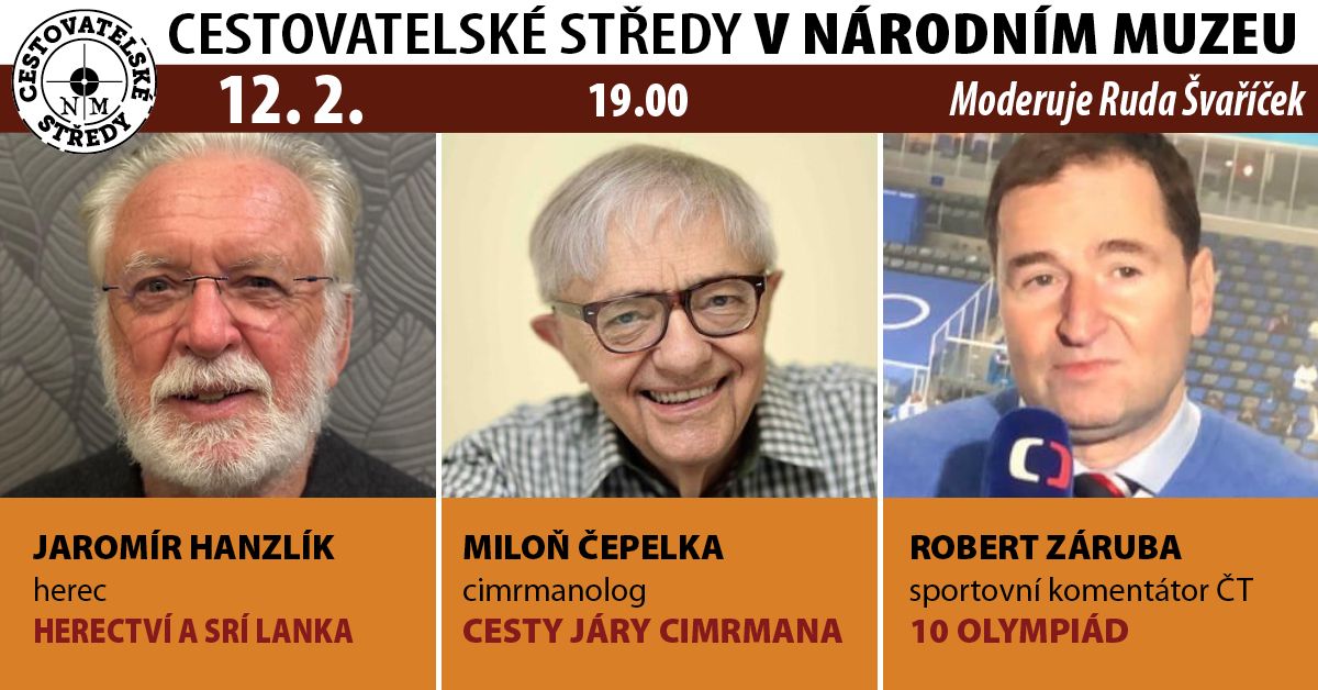 Cestovatelsk\u00e9 st\u0159edy v NM: Jarom\u00edr Hanzl\u00edk, Milo\u0148 \u010cepelka, Robert Z\u00e1ruba