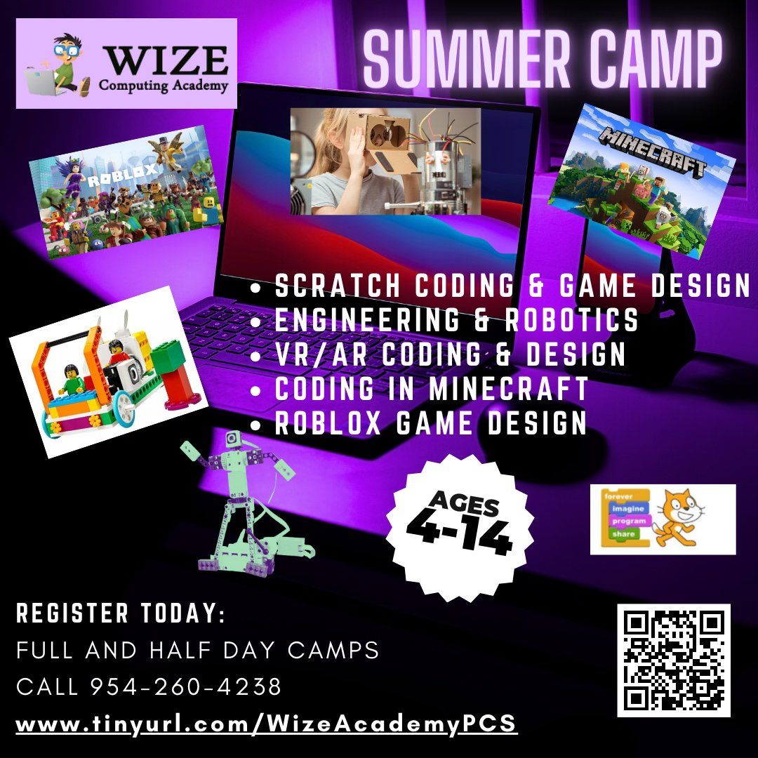 Summer Camp STEM Explorers Robotic Adventures & Animation Adventures, Learn to Code Using Scratch
