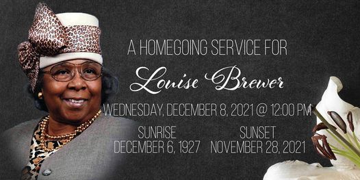 Homegoing Service for Louise Brewer