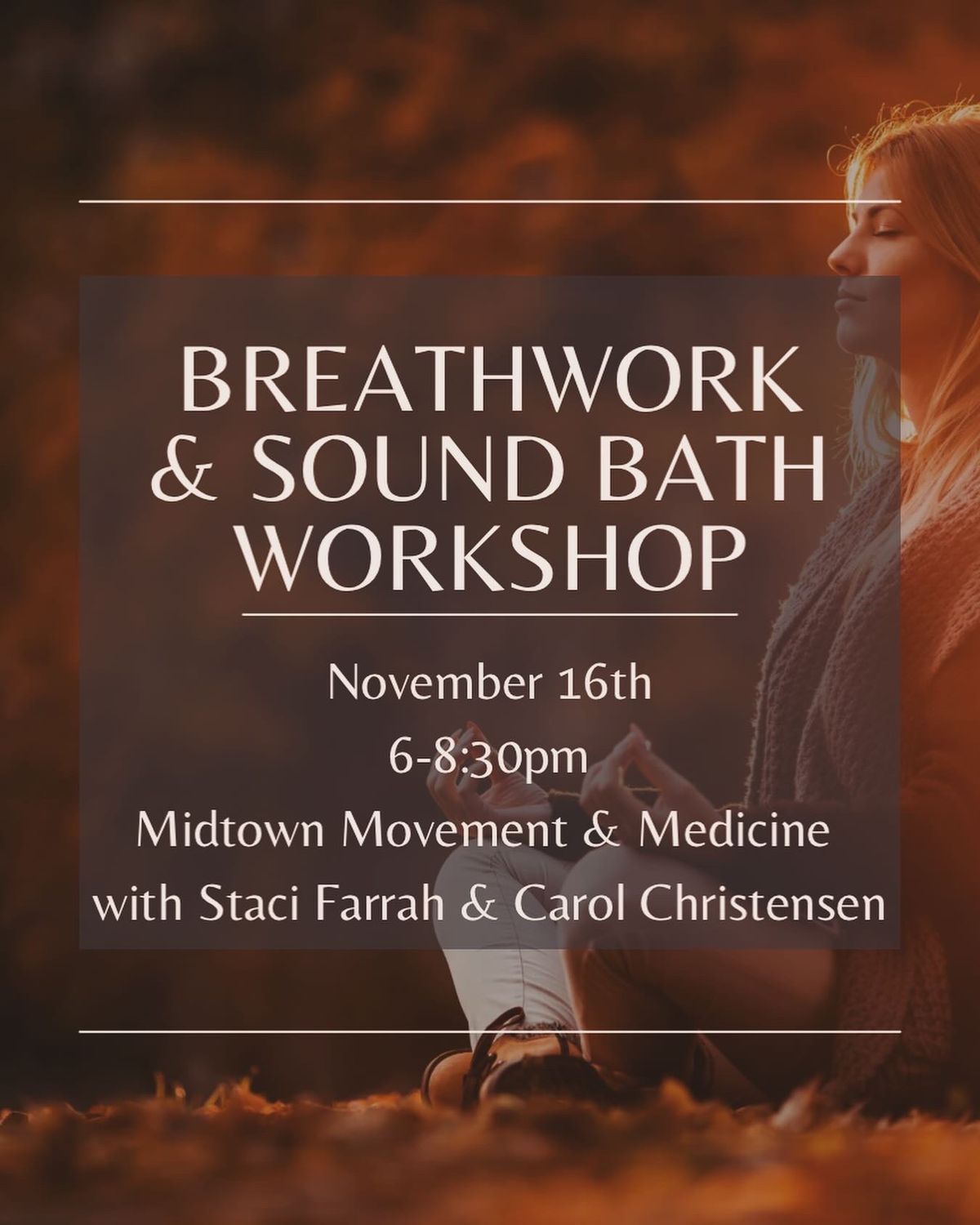 Breathwork & Sound Bath Workshop