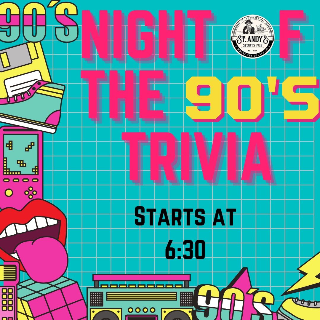 \ud83c\udfa4 **90\u2019s Night Trivia - Test Your Retro Knowledge!** \ud83c\udfa4