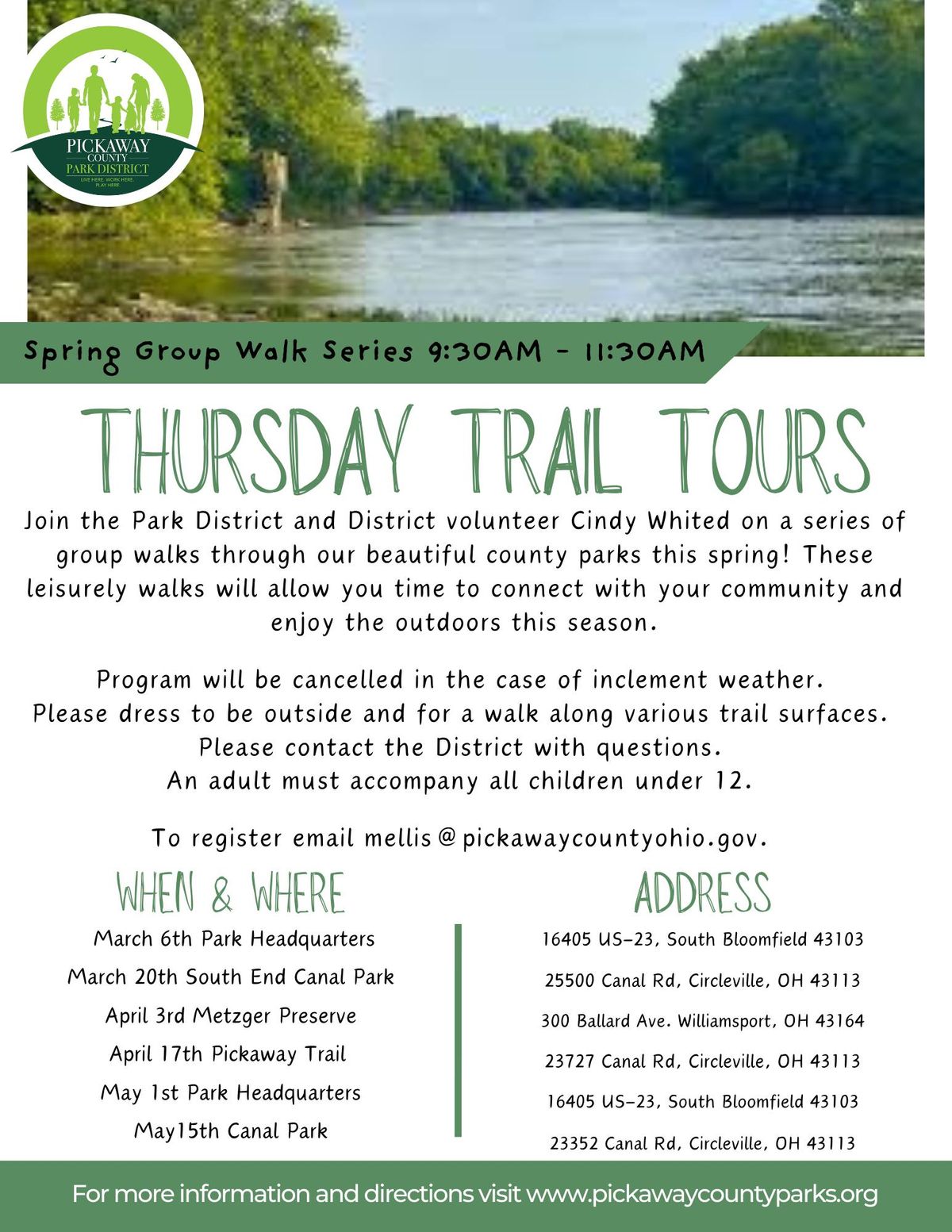 Thursday Trail Tours