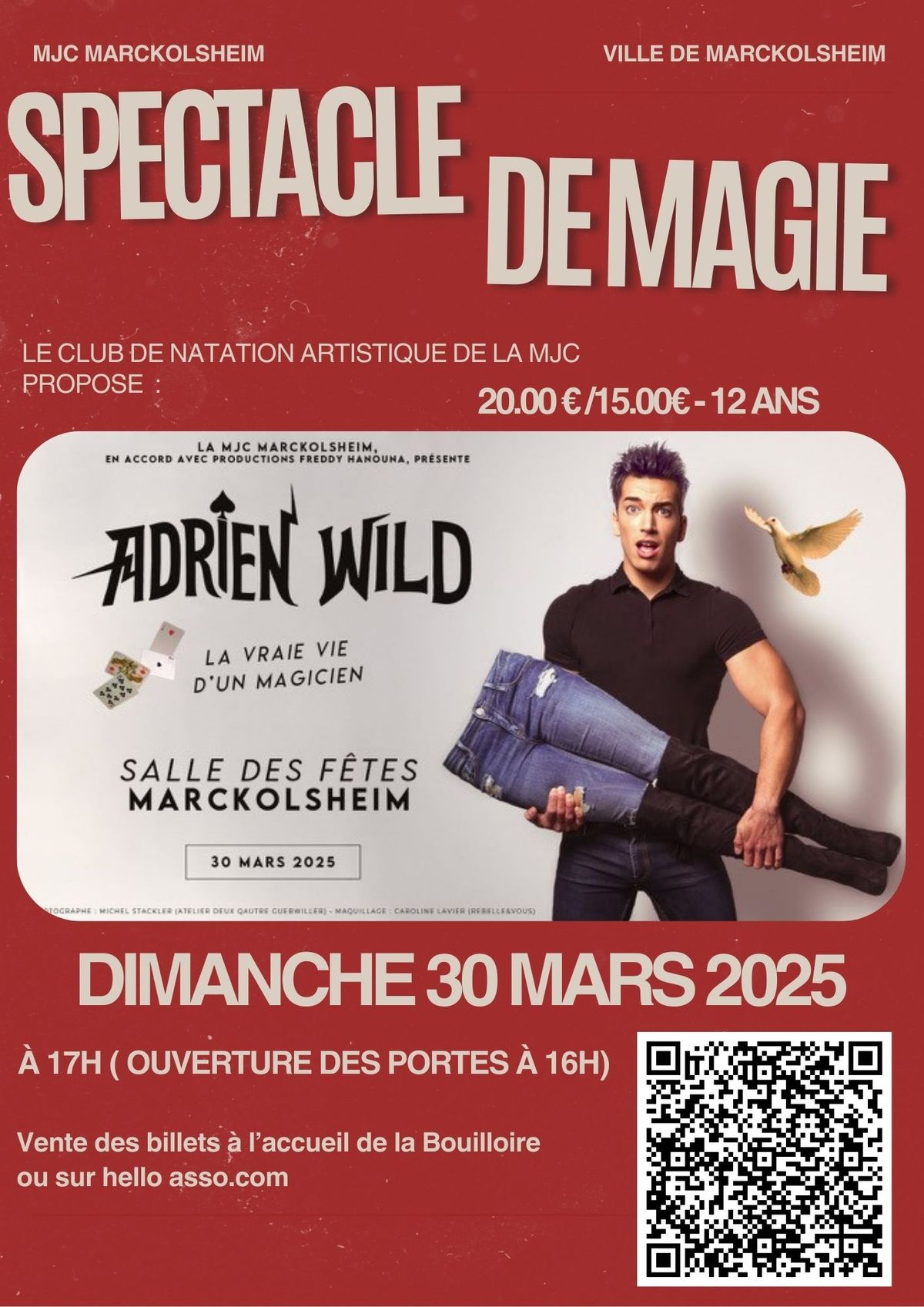 Spectacle de Magie -" la vraie vie d'un magicien" avec Adrien Wild 